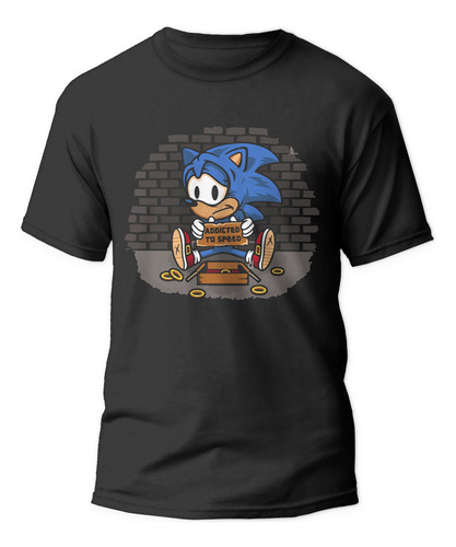 Polera Sonic Addicted Stop Estampada