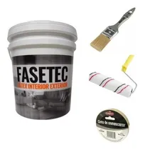 Comprar Combo Latex Interior Ext Fasetec 10l +rodillo +pincel +cinta