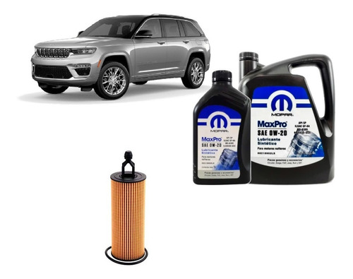 Kit De Filtro Y Aceite Mopar Jeep Grand Cherokee 3.6 Nafta