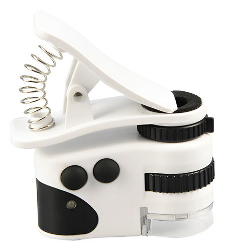 Mini Lupa 60x Led Lámpara De Luz Uv Microscopio