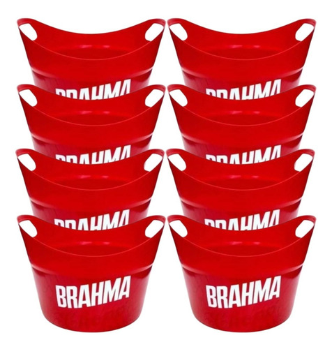 8 Fraperas Hielera Balde Hielo Plastica Bares Resto Brahma