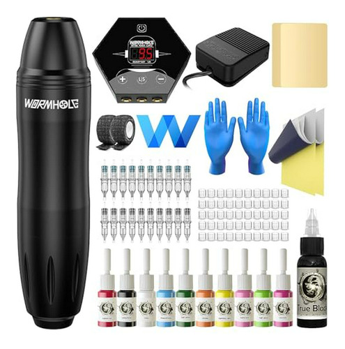 Kits De Tatuajes - Wormhole Tattoo Kit Complete Tattoo Pen K