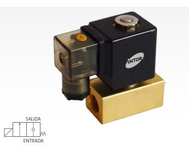 Electroválvula  Fluidos 2/2  Nc 3/8 Bsp Latón Nbr Ac 110v