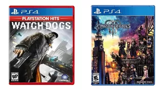 Kingdom Hearts 3 (iii) + Watch Dogs (playstation Hits) - Ps4