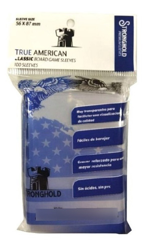 Protectores True American 56x87mm Stronghold / Demente Games