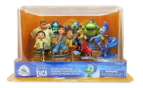 Imagem 2 de 4 de Luca Pixar Filme Bonecos Deluxe Playset Disney Store Miniat