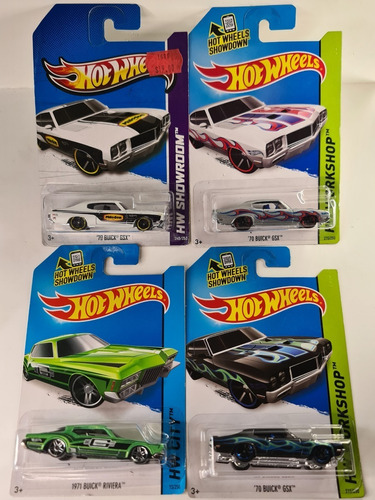 Hot Wheels 4 Buick Gsx Riviera Nuevos Blister Misrecuerdosmx