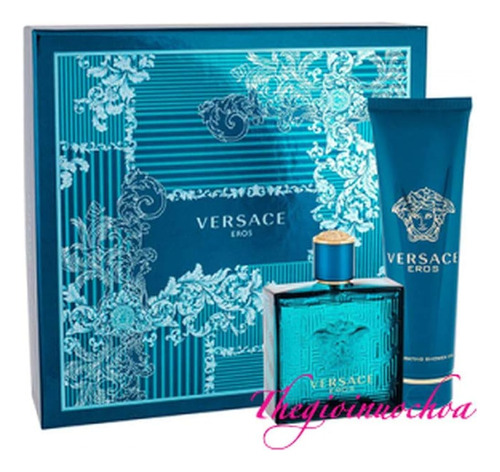 Versace Eros By Versace Set De Regalo De 2 Piezas-3.4 Oz Eau