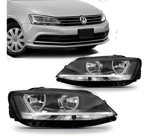 Par Farol Jetta 2016 2017 2018 Manual Com Led Tyc