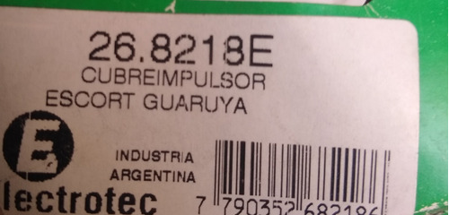 Imagen 3 de 3 de Cubre Impulsor De Arranque Marca Indiel Ford Escort Guaruja