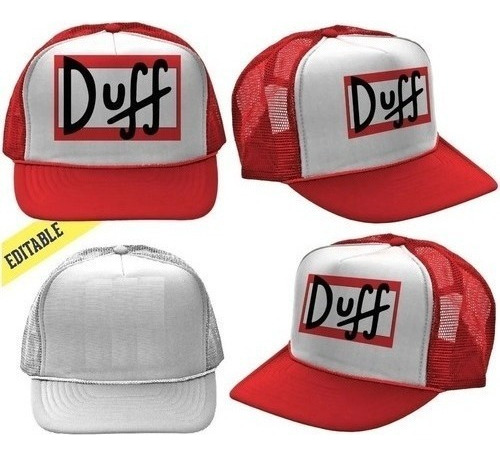 Gorras Trucker Mockups Sublimación Diseño Editable Modelo 4