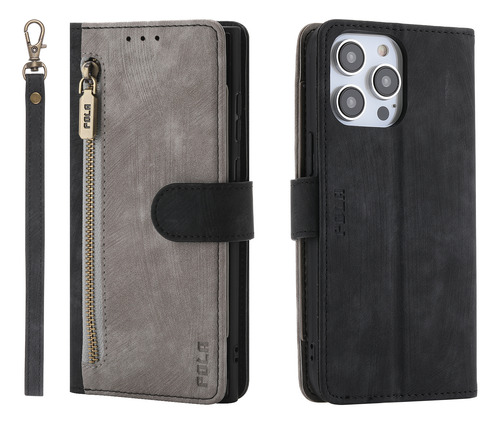 Funda Para Nokia Note Serie 7/8/10/12, Retro, Funda Anticaída Con Cierre Magnético Y Soporte, Color Negro Y Azul