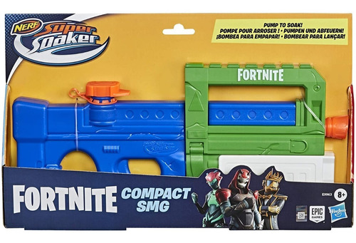 Lanzador De Agua Nerf Super Soaker Fortnite Compact Hasbro/g