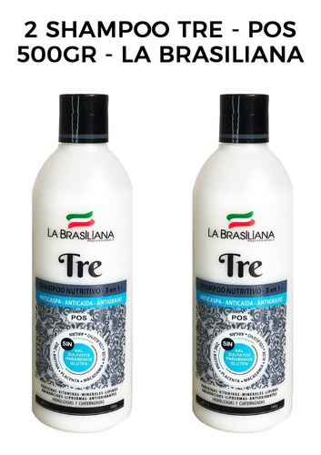 2 Shampoo Tre- Pos 500gr - La Brasiliana