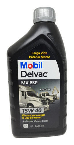 Aceite Mobil Delvac 15w-40 Mx Esp Diesel 