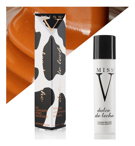 Combo 6 Gel Lubricante Intimo Miss V Saborizado Frio Calor Chicle Chupaleta Dulce De Leche Y Menta
