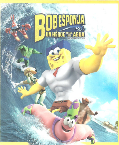 Bob Esponja Un Héroe Fuera Del Agua | Blu Ray Película Nueva