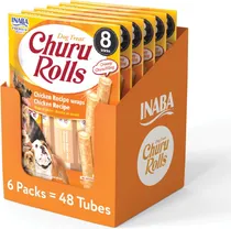 Comprar Churu Rolls Para Perros S\u002Fpollo 6 Paq Con 8 Rollos De 0.42oz