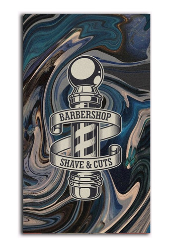 Cuadro Decorativo Barberia 29x50cm Barber Shop Shave And Cut