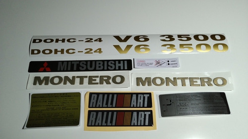 Mitsubishi Montero V6 3500 Calcomanias