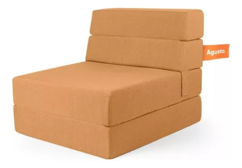 Sofa Cama Individual Agusto ® Sillon Plegable Color Naranja