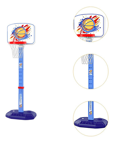 Cesta De Basquete Para Crianças, Cesta De Gol, Azul