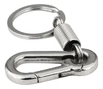 Comprar Gancho Llavero Mosquetón Con Resorte De Acero Inoxidable 6cm