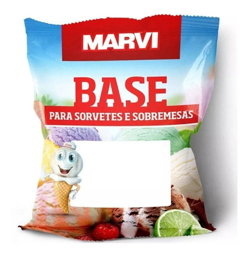 Kit Com 02 Bases Sabor Pó Para Sorvete + 01 Glucose Pó 1kg