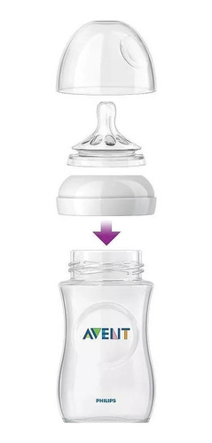 Mamadera natural 330ml 6m+ Phillips Avent