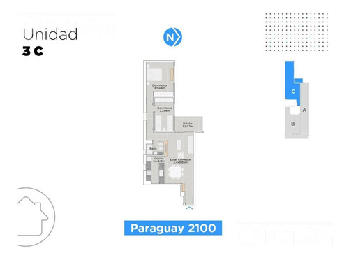 Imagen 22 de 30 de Departamento 2 Dormitorios En Venta - Paraguay 2170 - Barrio Abasto, Rosario