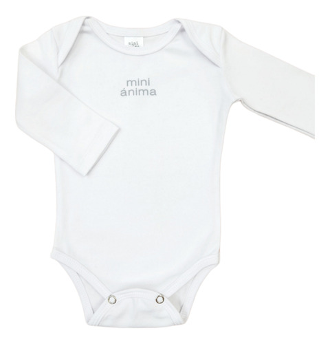 Body M/l Algodón Mini Anima Pañalero Enterito Invierno Bebe