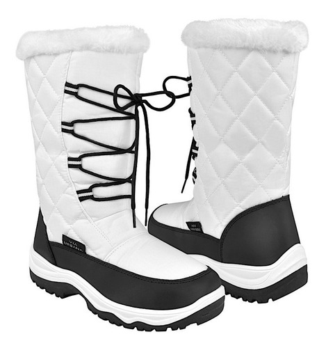 Botas De Invierno Para Dama Via Urbana  D494y107  Textil Bco