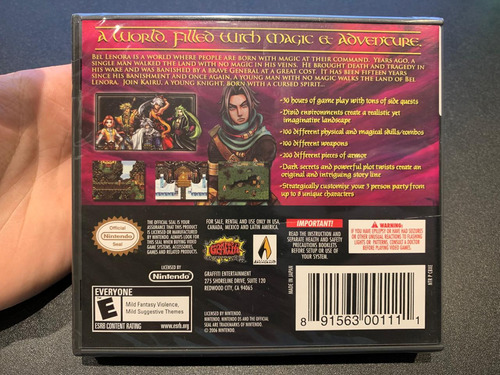 Black Sigil: Blade Of The Exiled Nintendo Ds Nuevo (Usado)