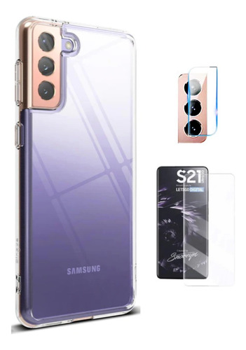 Case Ringke Fusion Para Samsung Galaxy S21 Plus + Vidrios
