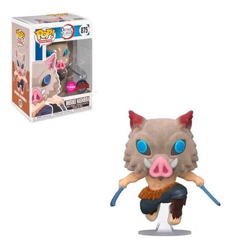 Figura de acción Inosuke Hashibira Flocked 40621 de Funko Pop! Animation