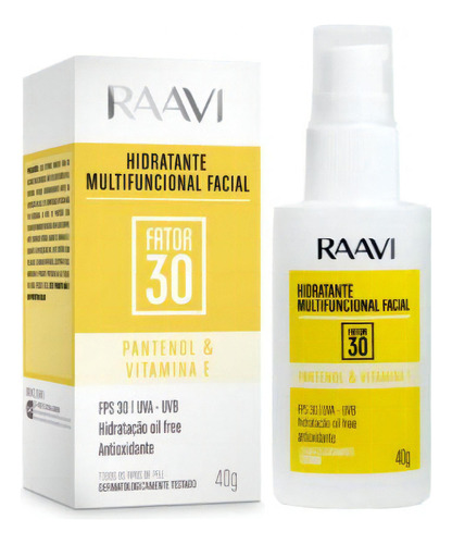 Hidratante Multifuncional Facial Fps 30 Raavi 40g