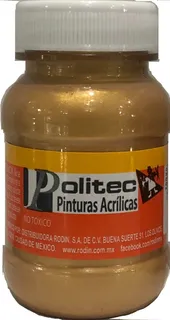 Pintura Acrílica Politec Metálica De 100ml (3 Botes)