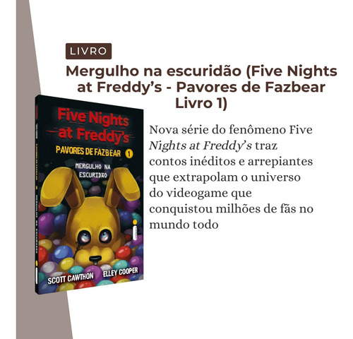 Five Nights At Fredd'ys: Pavores Fazbear - Kit Completo Com 4 Volumes