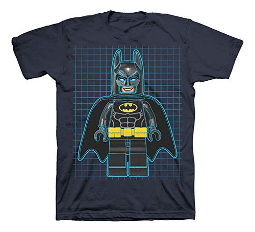 Camiseta Estampada Lego Batman Big Boys (10/12, Iris Navy)