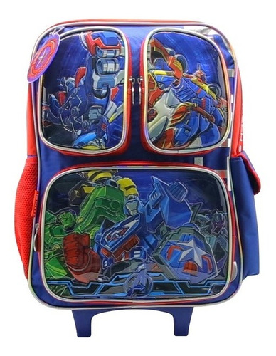 Mochila Infantil Con Carro 18 Pulgadas Avengers Vengadores