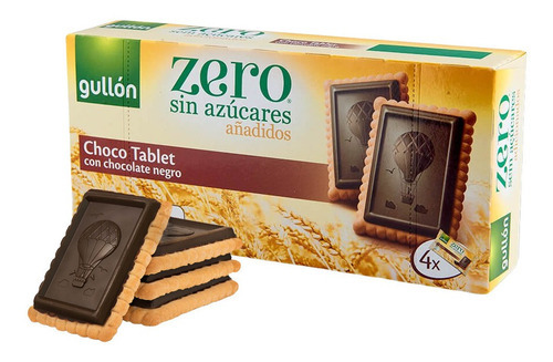 Galleta Gullón Sin Azúcar Choco Tablet 150grs