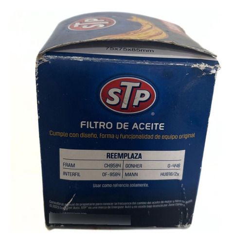 Filtro De Aceite Stp Sl9584