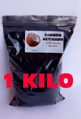 Carbon Activado Cascara De Coco 1 Kilo