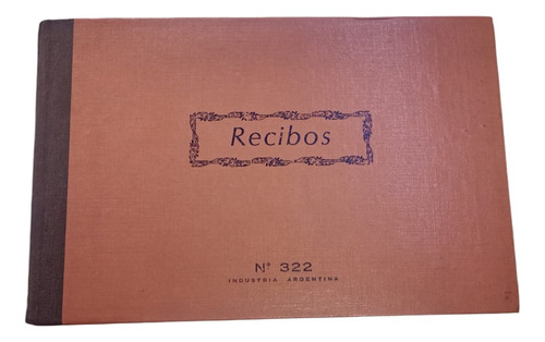 Libro Recibos N 322 Vintage - San Telmo