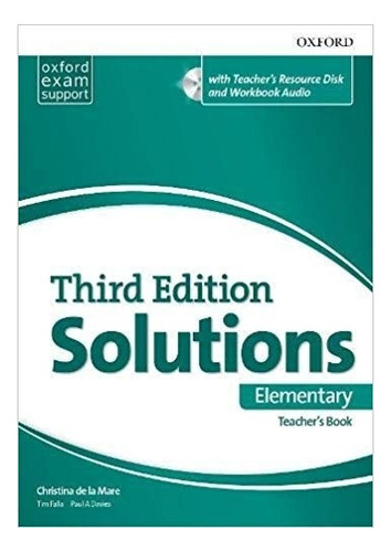 Solutions Elementary (3rd.edition) - Teacher's Book + Multir