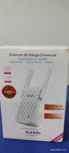 Repetidor De Señal Tenda A9 2 Antena 300 Mbps Toque Conecte 