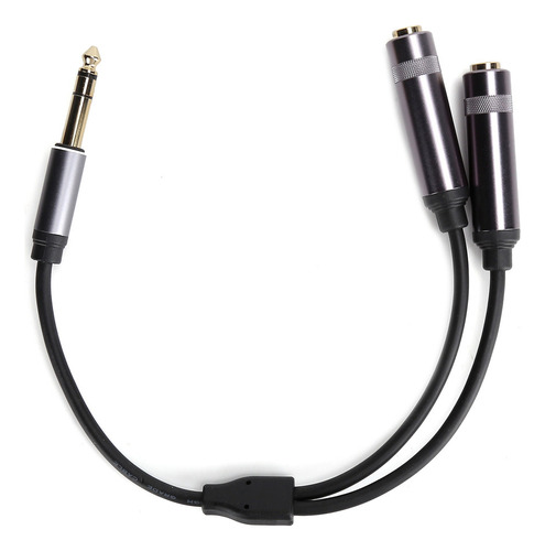 Cable Adaptador De Audio Estéreo Macho A Doble Hembra De 1/4