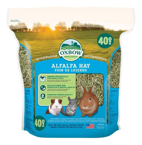 Oxbow Animal Health - Heno De Alfalfa  Heno Natural Para Ma