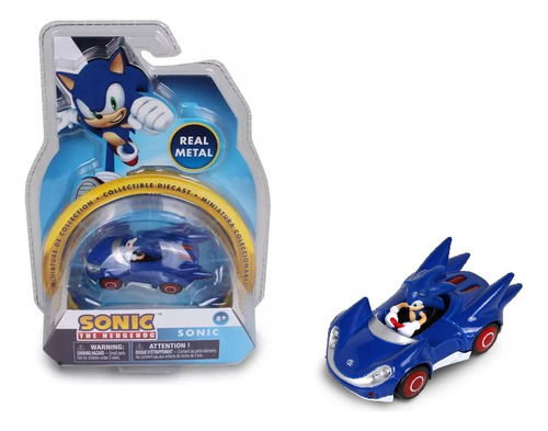 Sonic Sega All Stars Racing Sonic 5cm Diecast Metal Nkok Color Azul