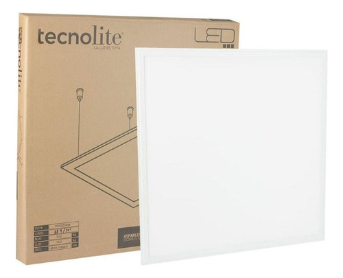 Panel Led Empotrado Tecnolite 40panled65mvb 40w Luz De Día